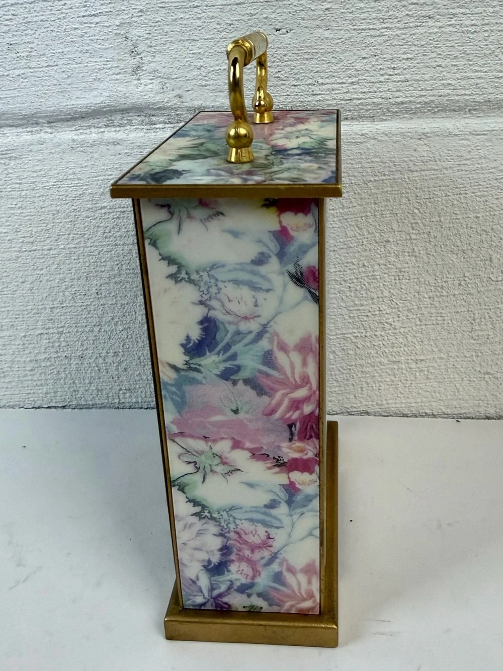 Bulova B1347 Quartz Movement Floral Mantel Clock